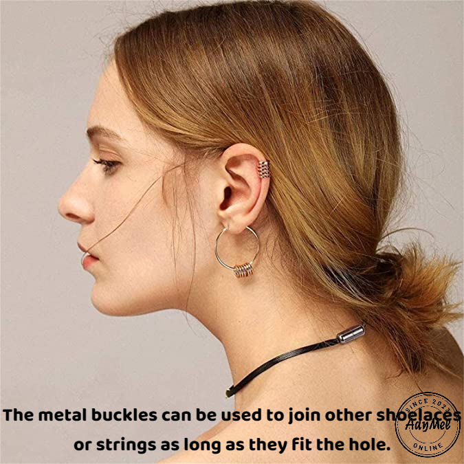 Set 8 buc Capsule metalice AdyMel®, rotunde, pentru sireturi incaltaminte, cu filet, Argintiu [8]