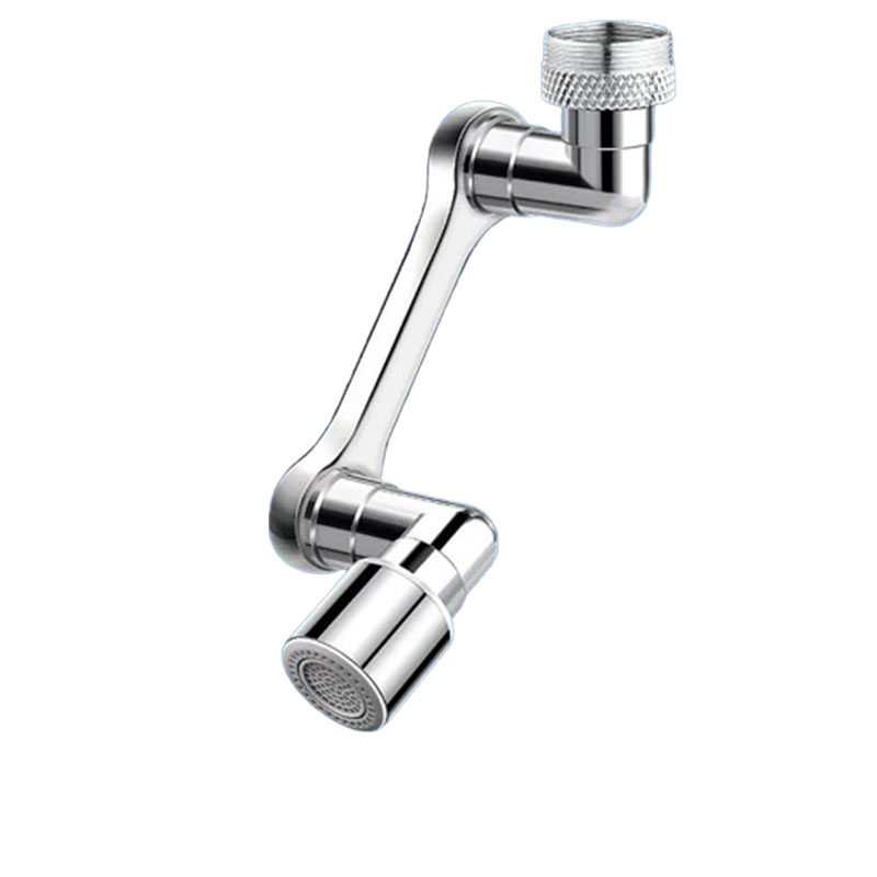 Adaptor de robinet cu brat mecanic telescopic, JENUOS®, rotatie de 1440 °, pentru prevenirea stropirii, usor de montat, 20-24 mm, Argintiu 1 46850065