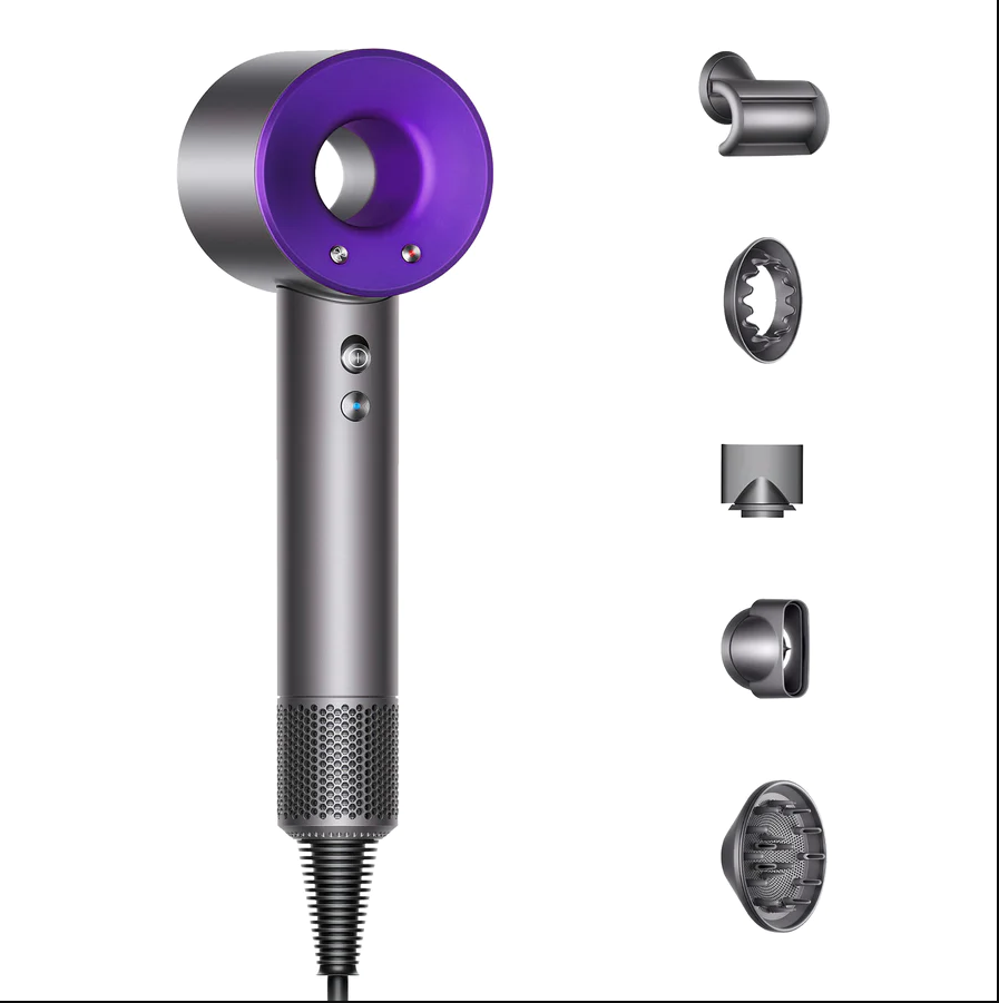 Uscator de par ultra puternic, AT PERFORMANCE®, Ioni Negativi, Aer rece/ cald, 3 Trepte de viteza, 4 Trepte de temperatura, 5 Capete diferite, Mov - Aparate & Accesorii ingrijire personala - atMag.ro