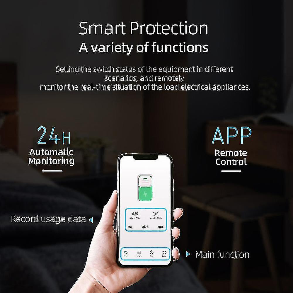 Siguranta Inteligenta, Wi-Fi, 16A, 1P,1P+N, Monitorizare energie, Protectie Supratensiune, Programare inteligenta, compatibil Tuya, Smart Life APP @SmartWiz [1]