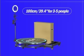 Platforma foto-video rotunda, At Performance, Selfie 360, brat rotativ, led RGB, pentru evenimente, diametru 100cm - Platforme foto-video - atMag.ro Platforma foto-video rotunda, At Performance, Selfie 360, brat rotativ, led RGB, pentru evenimente, diametru 100cm - Platforme foto-video - atMag.ro