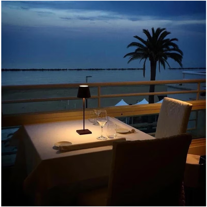 Lampa de masa, At Performance, led reincarcabila cu 3 temperaturi de culoare cald/rece/neutru, 38 cm x10 cm, culoare Negru - Veioze si lampi - atMag.ro