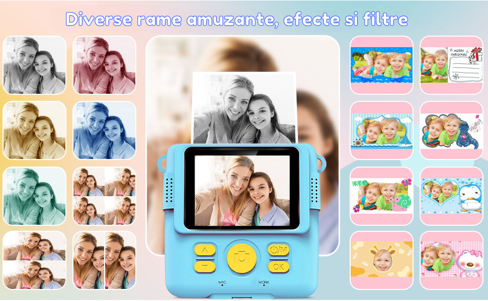 Aparat foto copii cu printare instant