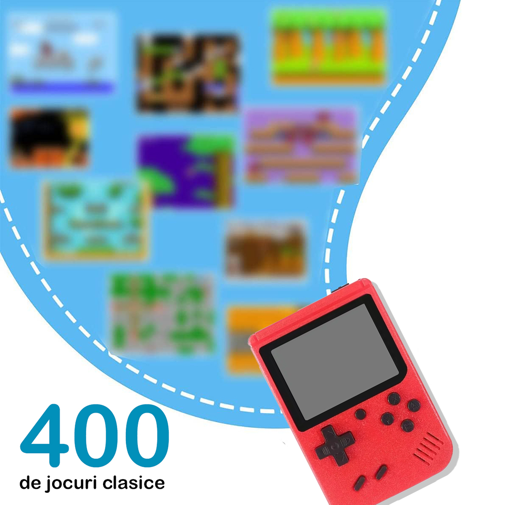 Consola Joc Clasic Tetris GREATON, Cablu AV Inclus, Alimentare USB