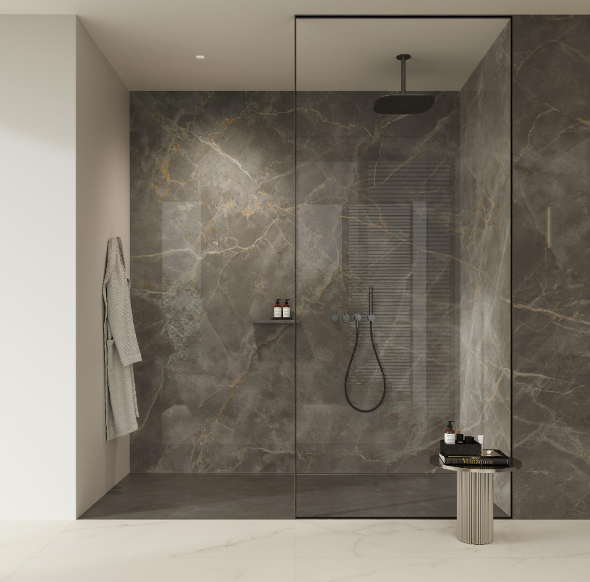 Set 10x Tapet Marmura, AT PERFORMANCE®, suprafata acoperire 1.8 mp, autoadeziv, waterproof, usor de montat, design modern, 30x60 cm, maro - Tapet - atMag.ro