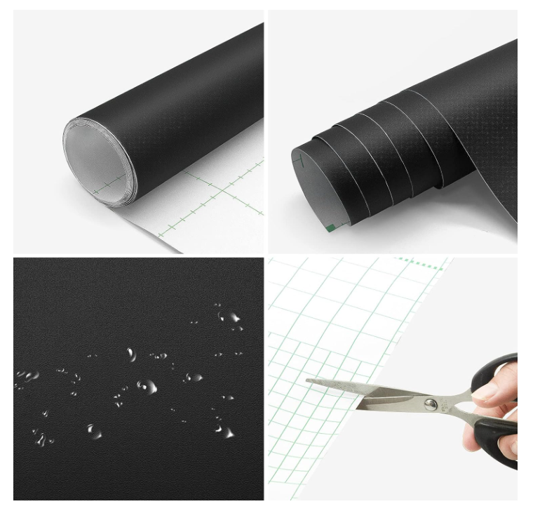 Rola Autocolant Negru, At Performance, gros Impermeabil, decorativ, autoadeziv, mat - Stickere decorative - atMag.ro