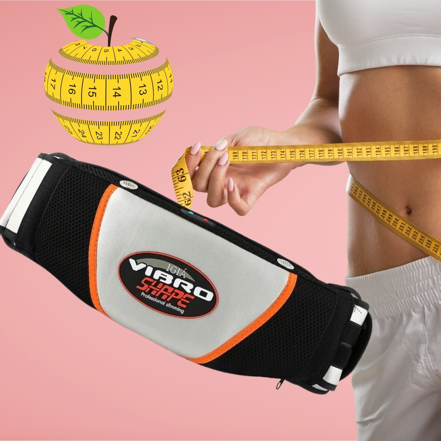 centura in forma de vibro care strange muschii si maseaza cu incalzire