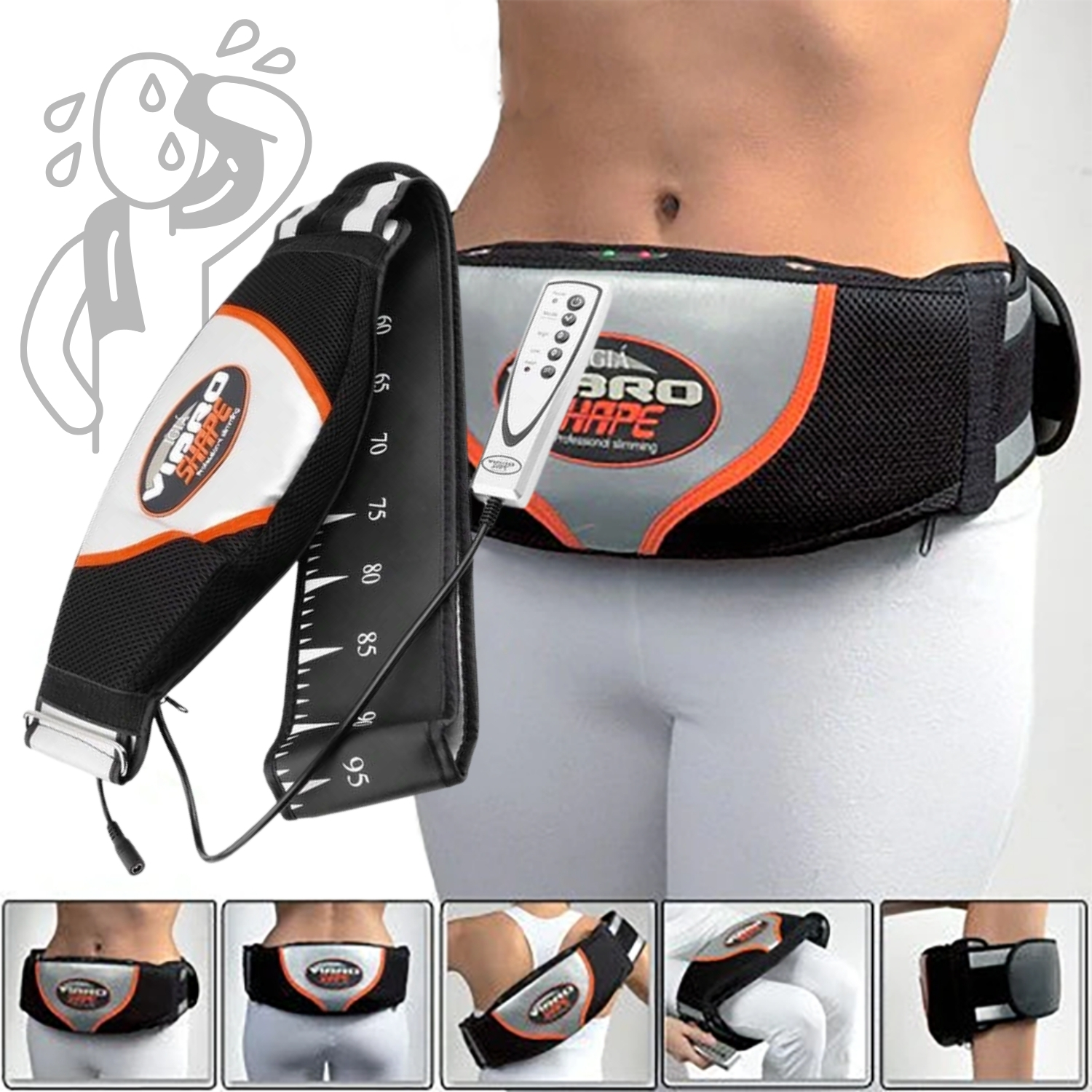 centura de masaj de slabit in forma vibro cu incalzire