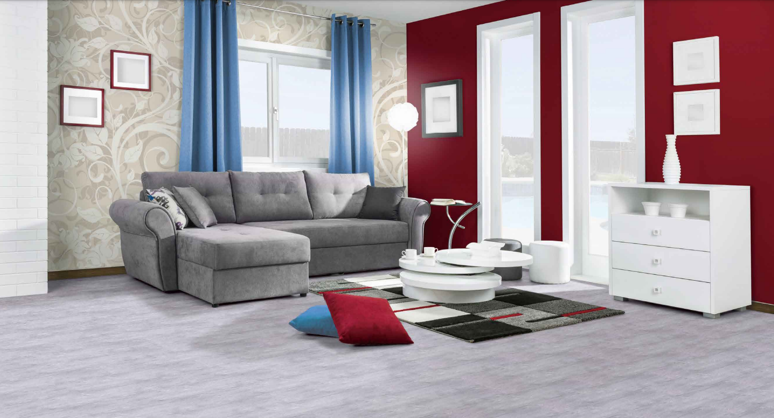 Set 36 Placi, De Pardoseala, AT PERFORMANCE®, durabil, autoadezive, PVC, 914.4mm x152.4mm, mm 5 m²/box, Maro Gri - Parchet si pardoseli - Placi autoadezive pardoseala - atMag.ro
