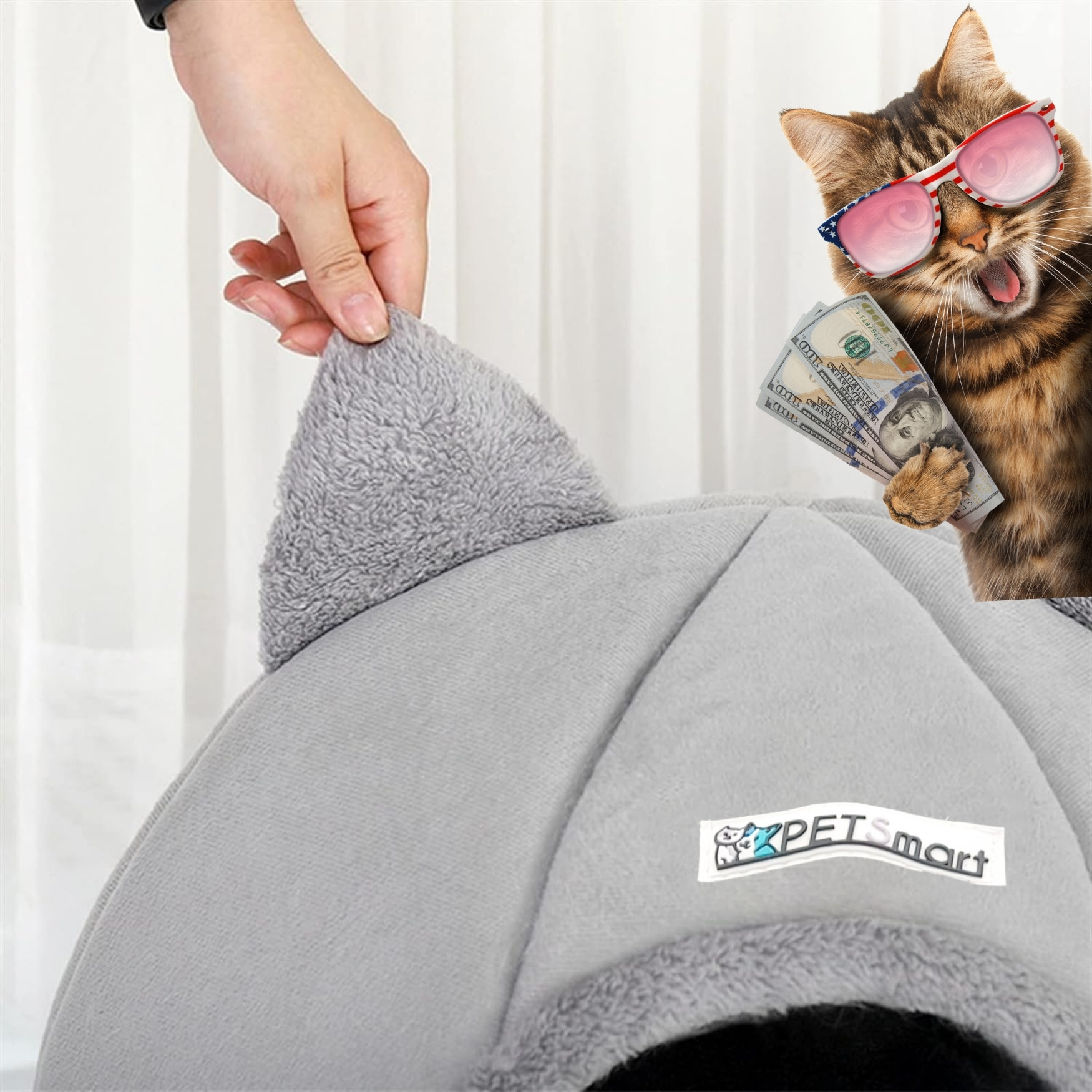 тихо кътче за котката, безопасно и меко