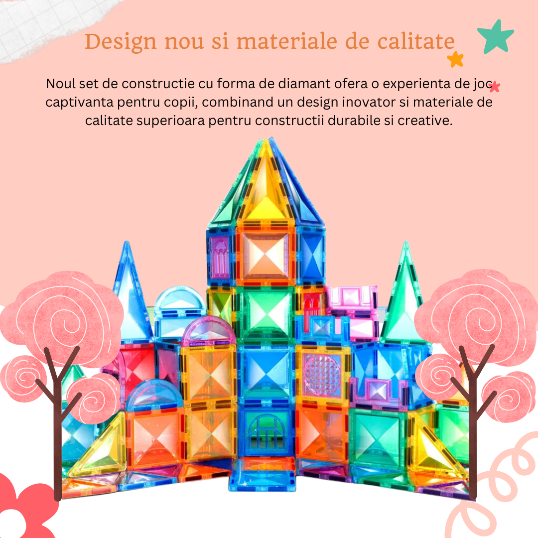 Placi Magnetice in Forma Diamant
