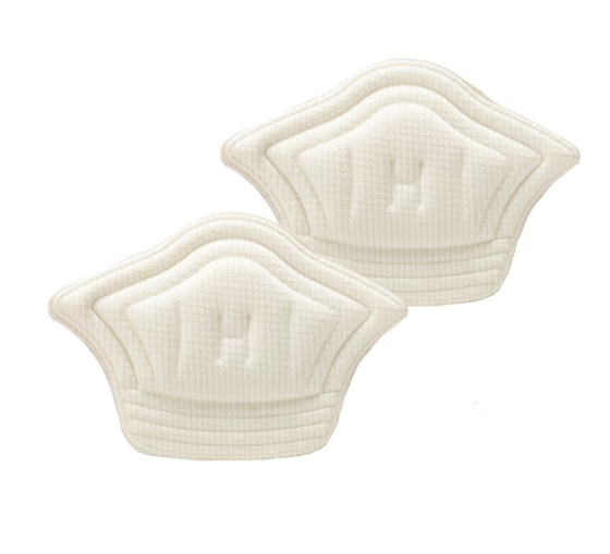 Ingrijire Personala - Set 2 Protectii Calcai Pentru Incaltaminte SUPER TRENDS®, Pernute Moi Pentru Pantofi si Adidasi, Grosime 10 mm, Crem
