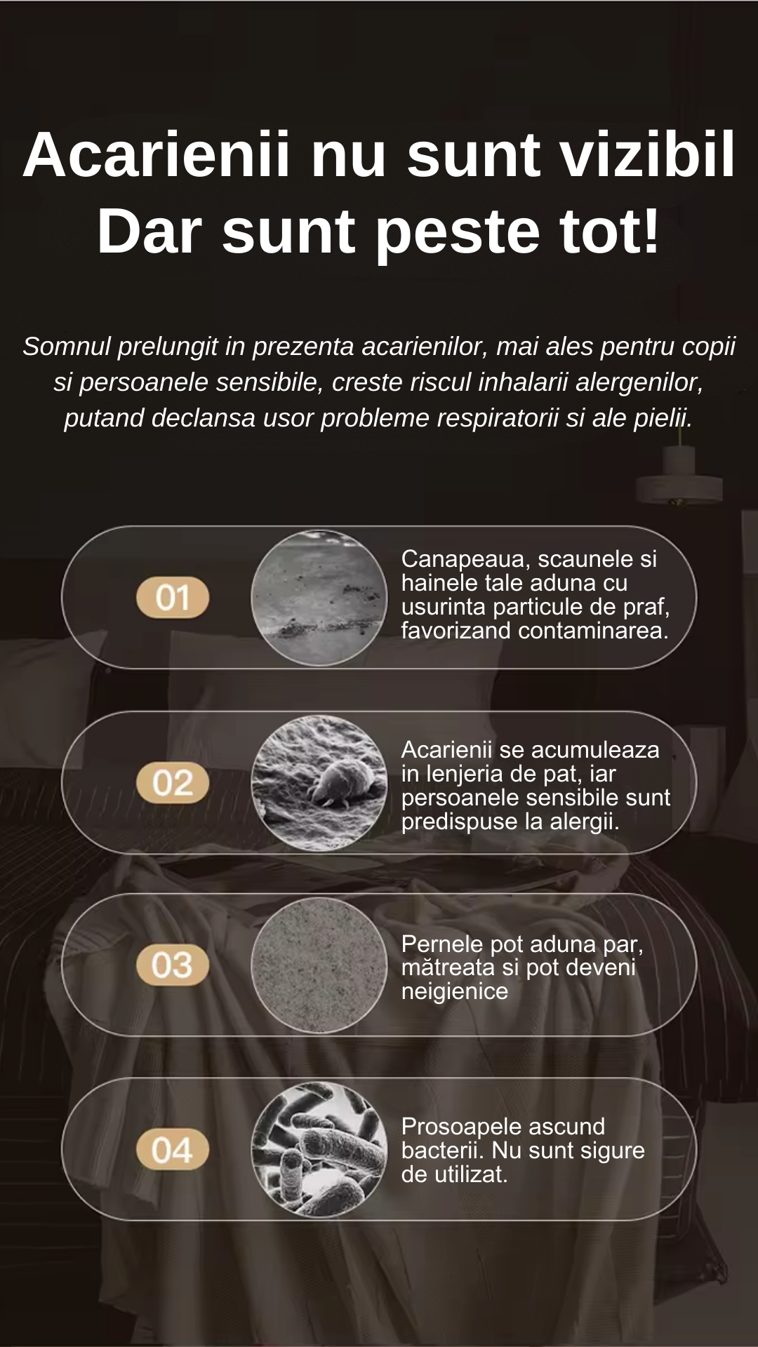 Aspirator Profesional LUDORA® de Mana Antiacarieni , 2 in 1 Tehnologie UV, Putere de Aspirare Mare de 12000pa, Filtru HEPA, Fara Sac si Fara Fir, 100W, Lumina UV Curatare Avansata, Portabil, Igienizare si Sterilizare Eficienta, Pentru Praf, Par Animale