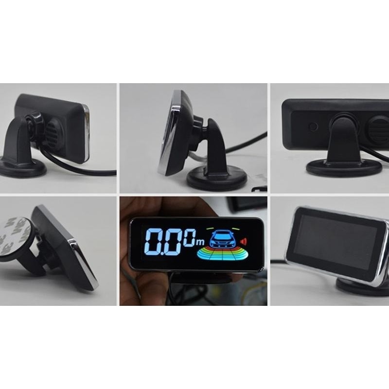 Alarme auto & Senzori de parcare - Senzori parcare fata spate cu temporizare cu 8 senzori si display LCD