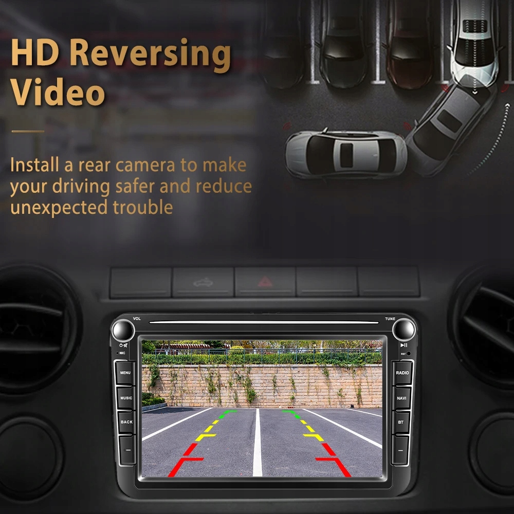 Navigatii GPS - Navigatie VW PASSAT Skoda Octavia Golf, Ecran 8 inch IPS, 4GB RAM si 64GB, Android 13, Slot sim 4G, Internet, Aplicatii, Wi Fi, Usb, Bluetooth