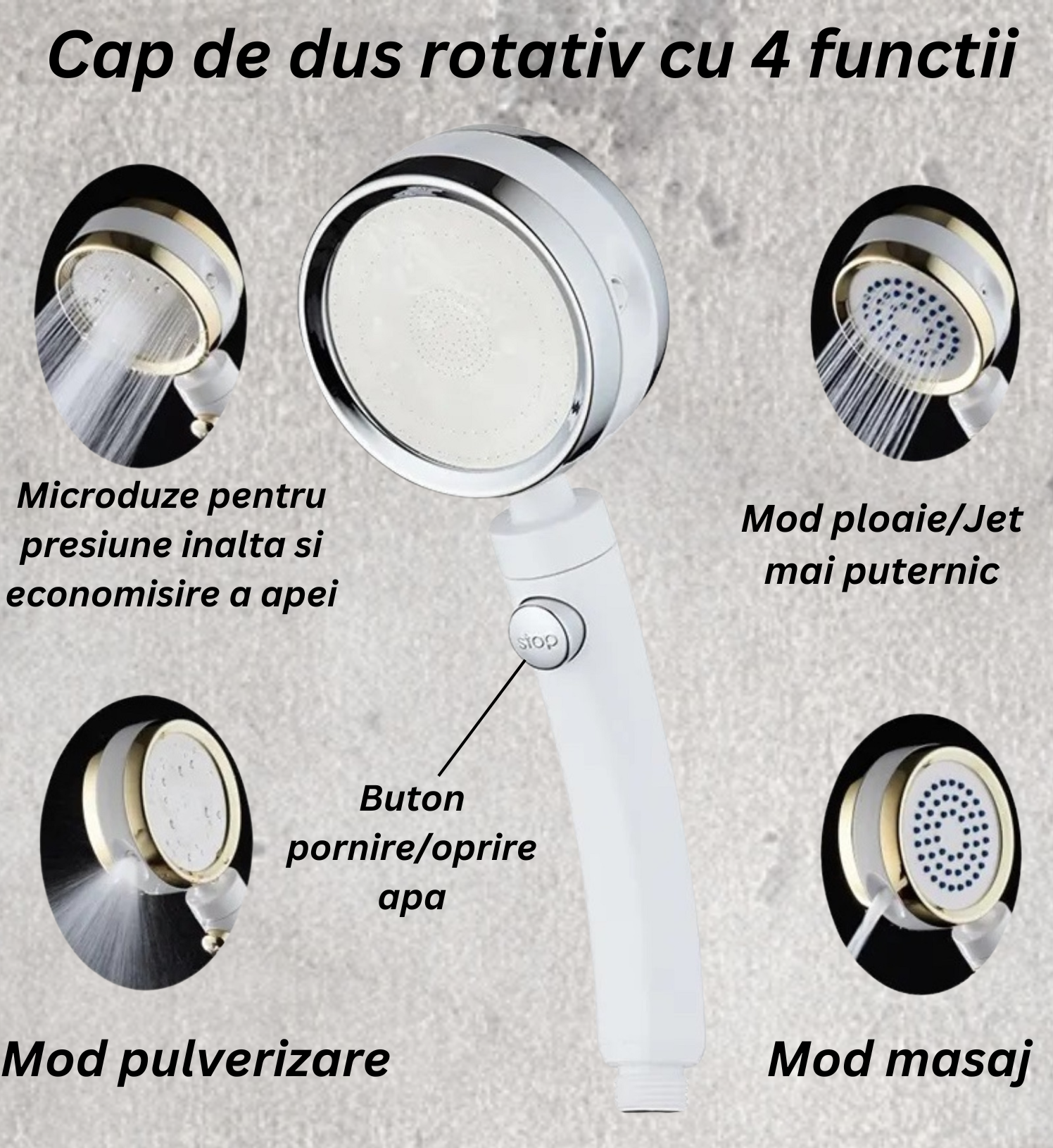 Para de dus dedeman cu jet puternic