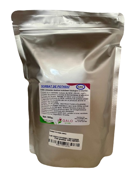 Produse vinificatie - Sorbat de Potasiu, agent stabilizare (500g)