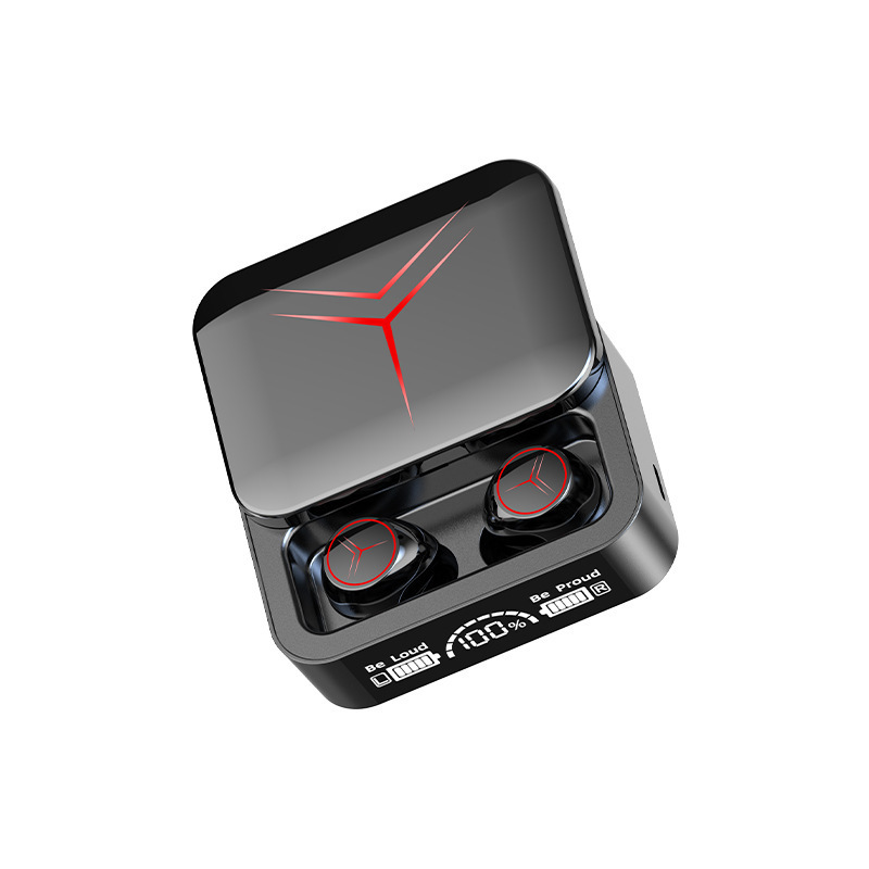 Produse EmagMarketplace - Casti Wireless, Bluetooth 5.3, Display LED, Functie Anulare Zgomot, Microfon, Control Tactil, Carcasa de Incarcare 2000mAh, Android & IOS, 3 Cabluri de Incarcare, Compatibilitate Universala