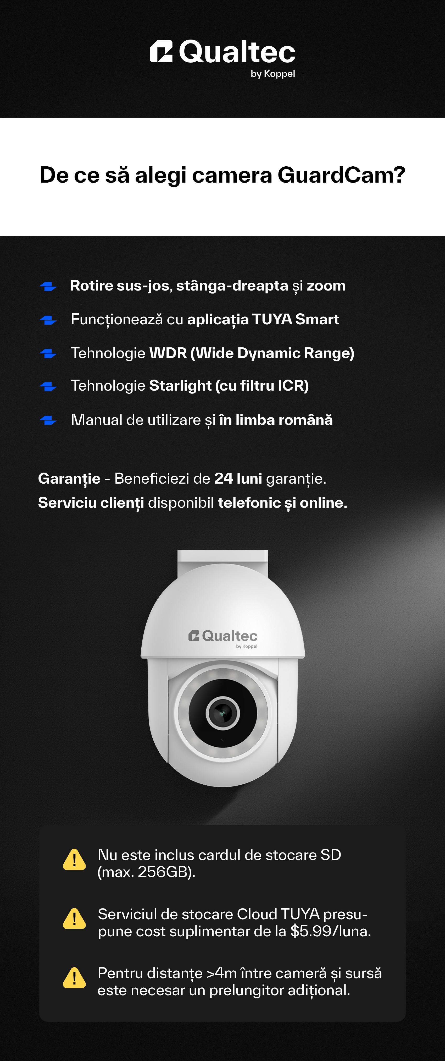 camera supraveghere, camera supraveghere exterior, camera supraveghere interior, camera supraveghere wireless, camera exterior, camera hikvision, camera ip, camera ip exterior, camera jortan, camera jordan, camera loosafe, camera night vision, camera rotativa, camera telefon, camera USB, camera video, camera wifi, camera wifi exterior, camera wireless, camera supraveghere exterior wifi, camera cctv, camera infrarosu, camera ONVIF, camera rotativa exterior, camera zoom, camera interior, camera homeguard, camera xiaomi, camera reolink, camera tapo, camera tp link, camera eufy, camera imou, camera ezviz, camera de supraveghere wifi, jortan camera, camere wifi exterior, icsee, camera supraveghere exterior rotativa, camera supraveghere jortan, camere supraveghere jortan, mini camera supraveghere, camere supraveghere wifi, camere supraveghere exterior wifi, camera supraveghere wireless, camera de filmare, wifi smart camera, mini camera wifi, tp link tapo c310, ipcam, ip camera wifi, camere de supraveghere wireless, camera ip hikvision, camere supraveghere exterior wireless, camera supraveghere wifi exterior, camera ip wireless, camera video wireless, camera exterior wifi, camere video wireless, camere wireless exterior, Starlight Color Nigh Vision, Detectare miscare si persoane, Alarma sonora, Tuya, Rezolutie XxX, smart, audio-video, detectare & urmarire miscare si persoane, ONVIF, comunicare bidirectionala, compatibilitate cu retea Wi-Fi cu lungime de banda de 2.4 GHz, utilizatori multipli, compresie H.265 (la GuardCam Pro), 3x Zoom, filmare HDR, iluminare LED