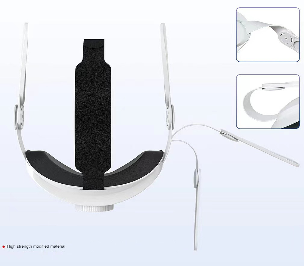 Castile Vr Curea cap ajustabila ergonomica pentru Meta/Oculus Quest 2, cu perna ...