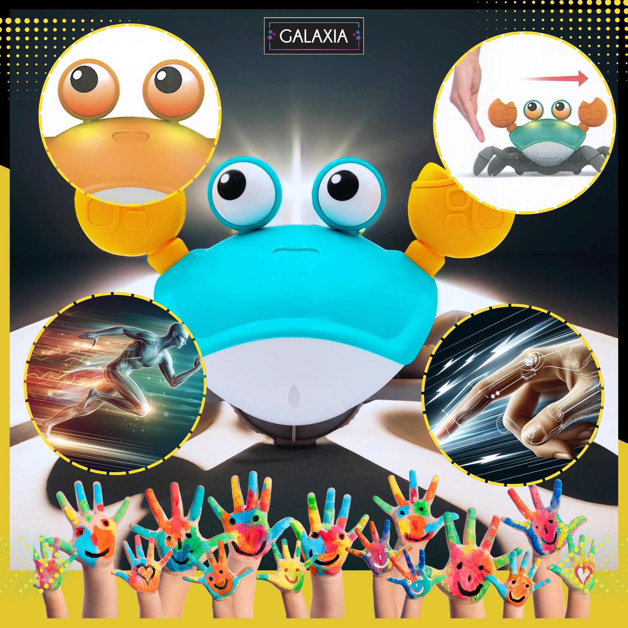 Интерактивна детска играчка раче Galaxy