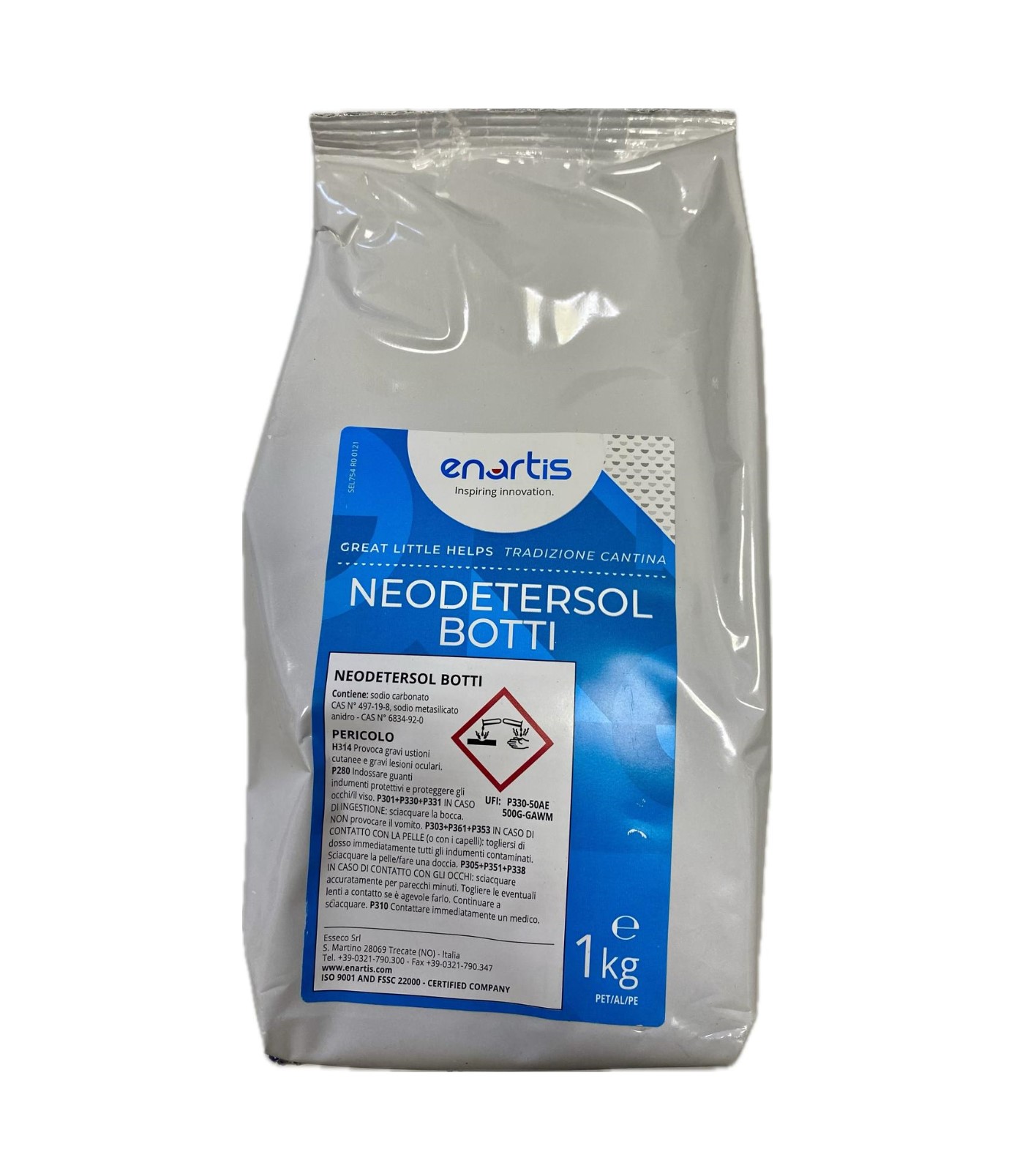 Produse vinificatie - Detergent cu caracter alcalin Neodetersol Botti, 1KG