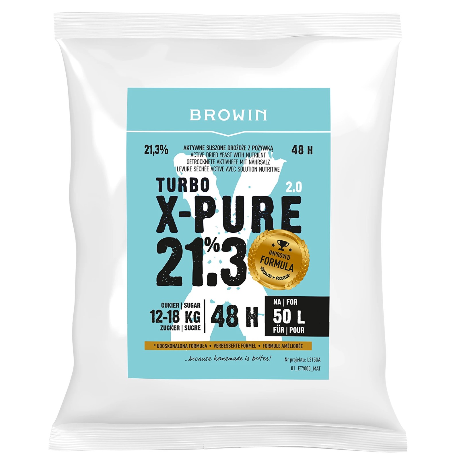 Produse vinificatie - Drojdie distilate Turbo X-PURE 250g