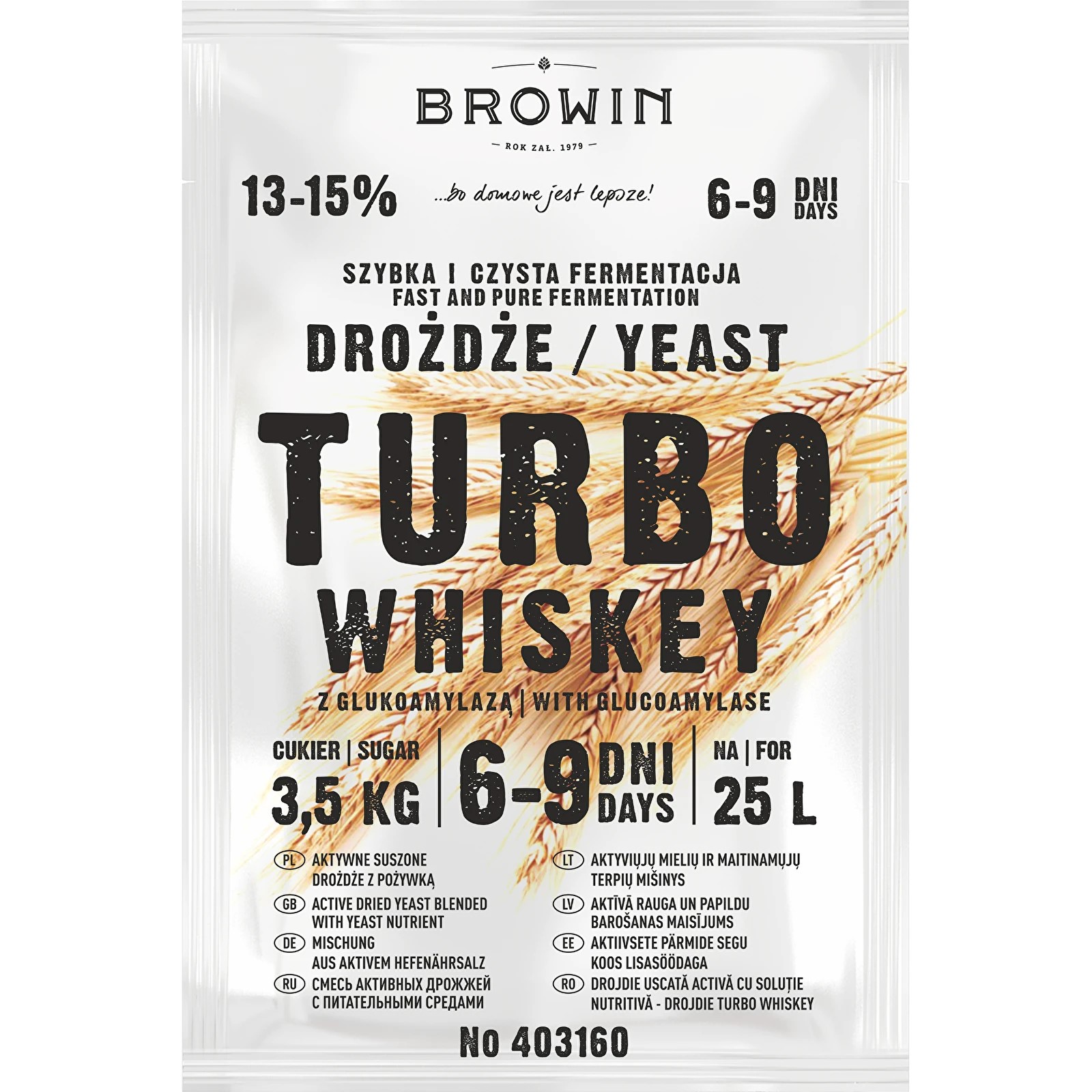 Produse vinificatie - Drojdie Distilate TURBO Whiskey 23g