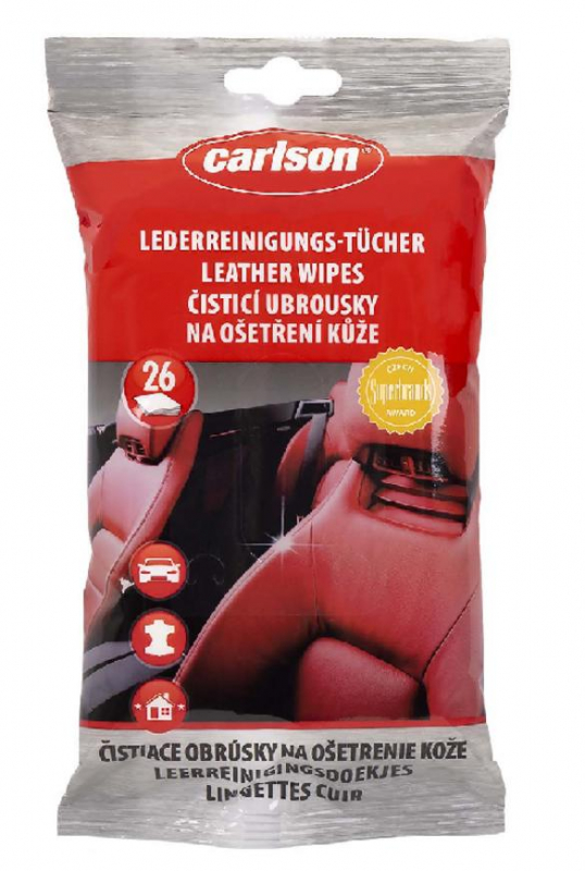 Produse curatare interior auto - Servetele auto umede pentru tapiterie piele, set 26 bucati