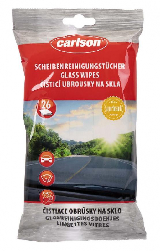 Produse curatare interior auto - Servetele auto umede pentru curatare geamuri si parbrize, set 26 bucati