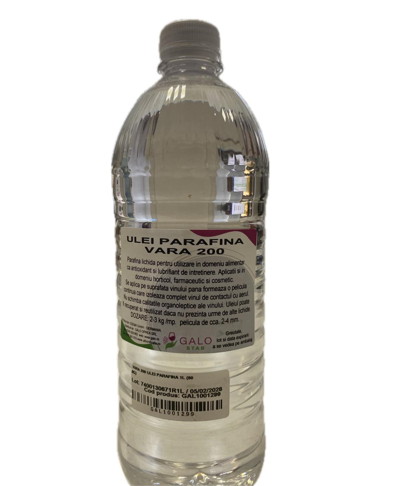 Produse vinificatie - Ulei enologic de parafina, ( 1L )