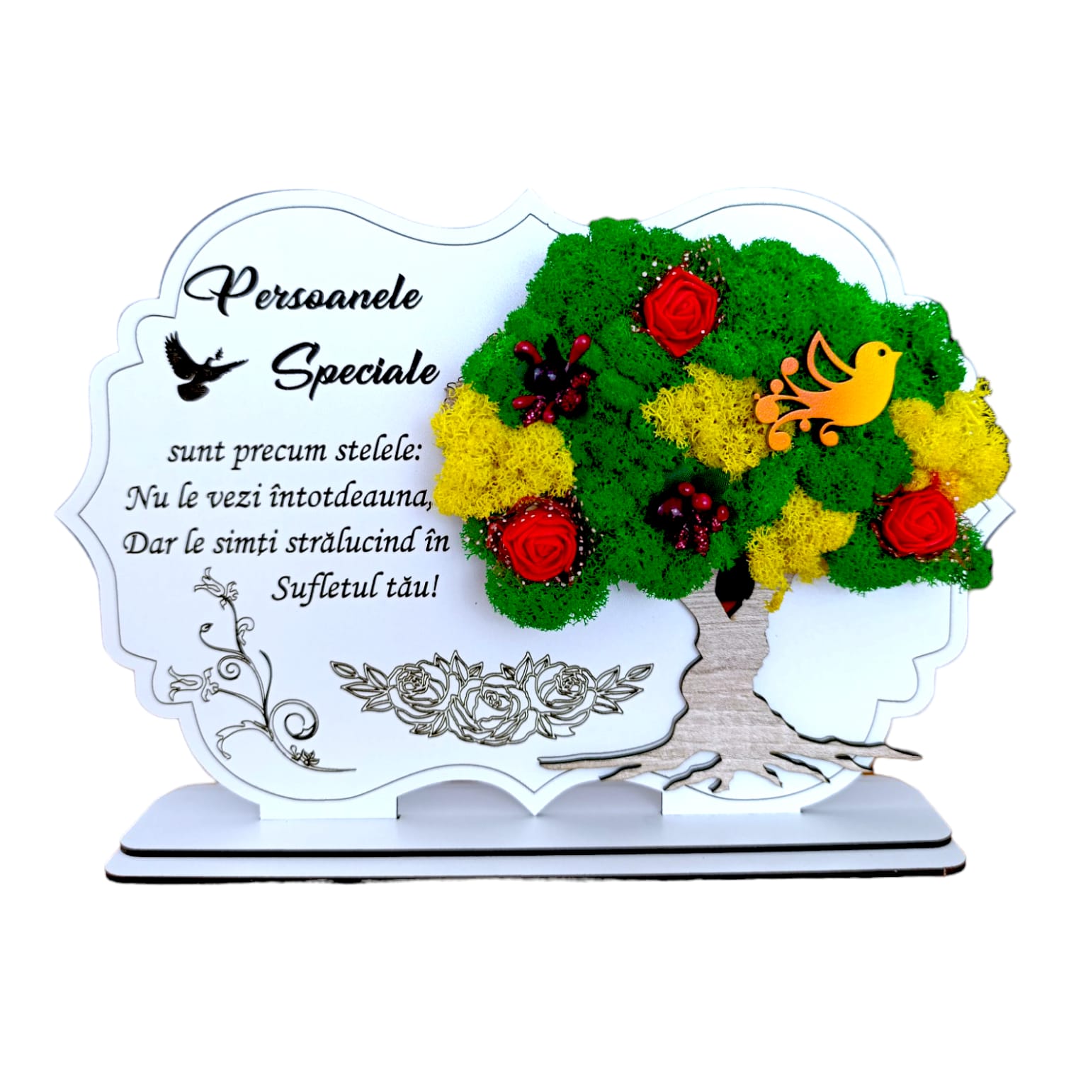 Cadouri Familie - Tablou copac cu licheni, personalizat pentru Persoanele Speciale