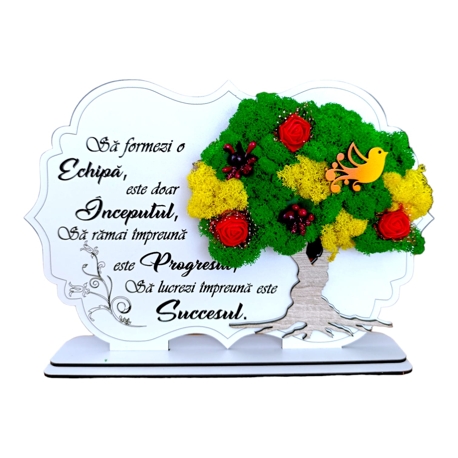 Cadouri Sefa/Sef - Tablou copac cu licheni, personalizat pentru Sefi