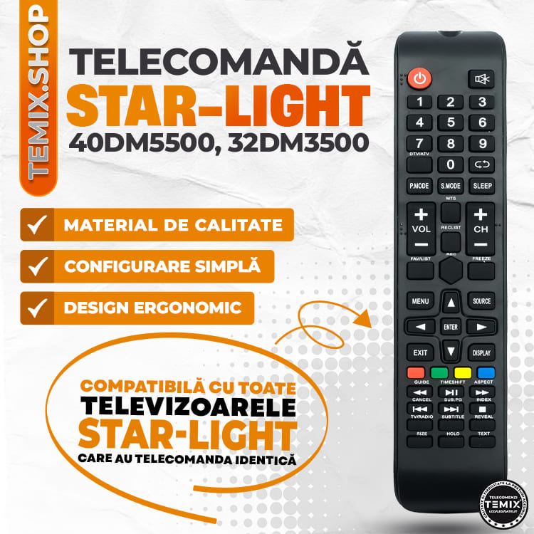 telecomanda starlight 40DM5500, 32DM3500