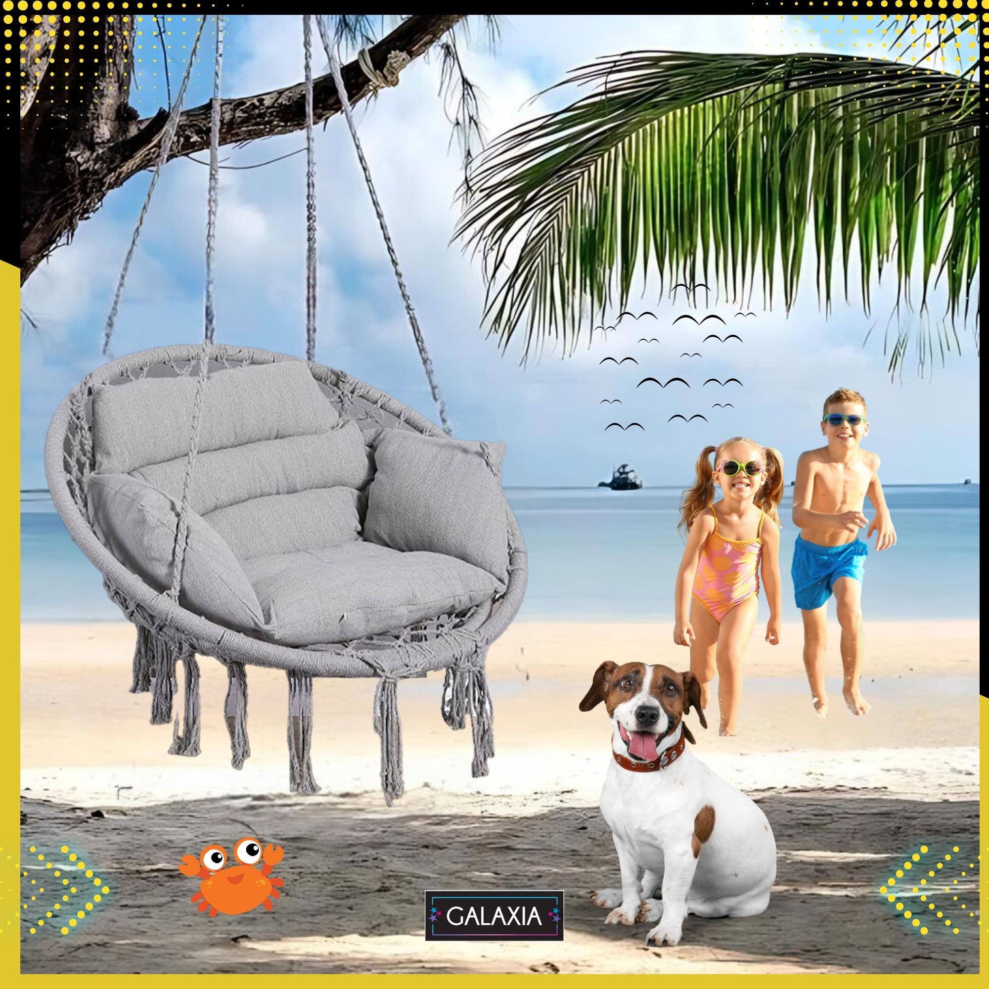 Щъркелово гнездо люлка 80см Garden Boho