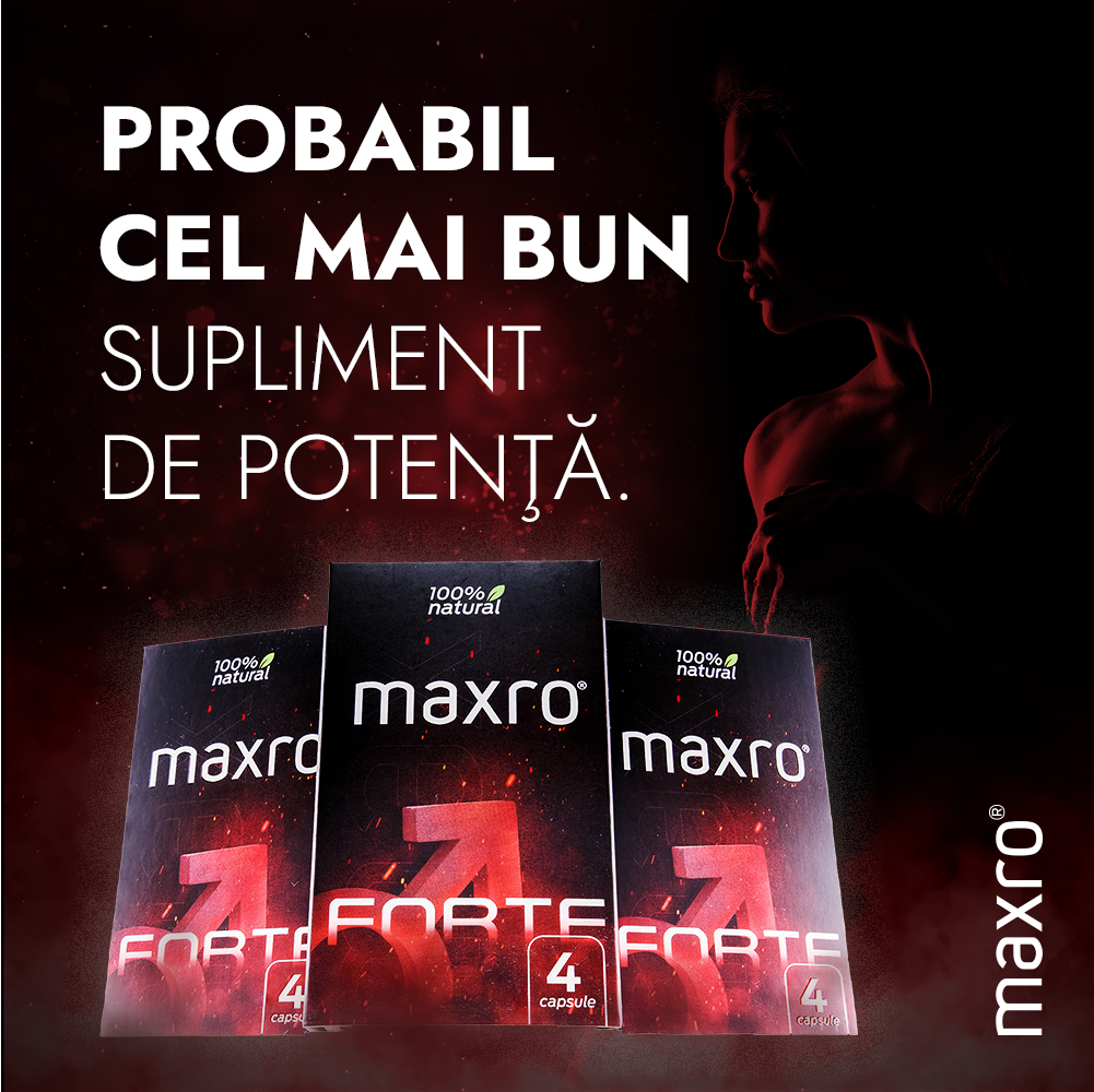 Supliment erectie si potenta, Maxro Forte, Formula 100% naturala, 4 capsule [2]