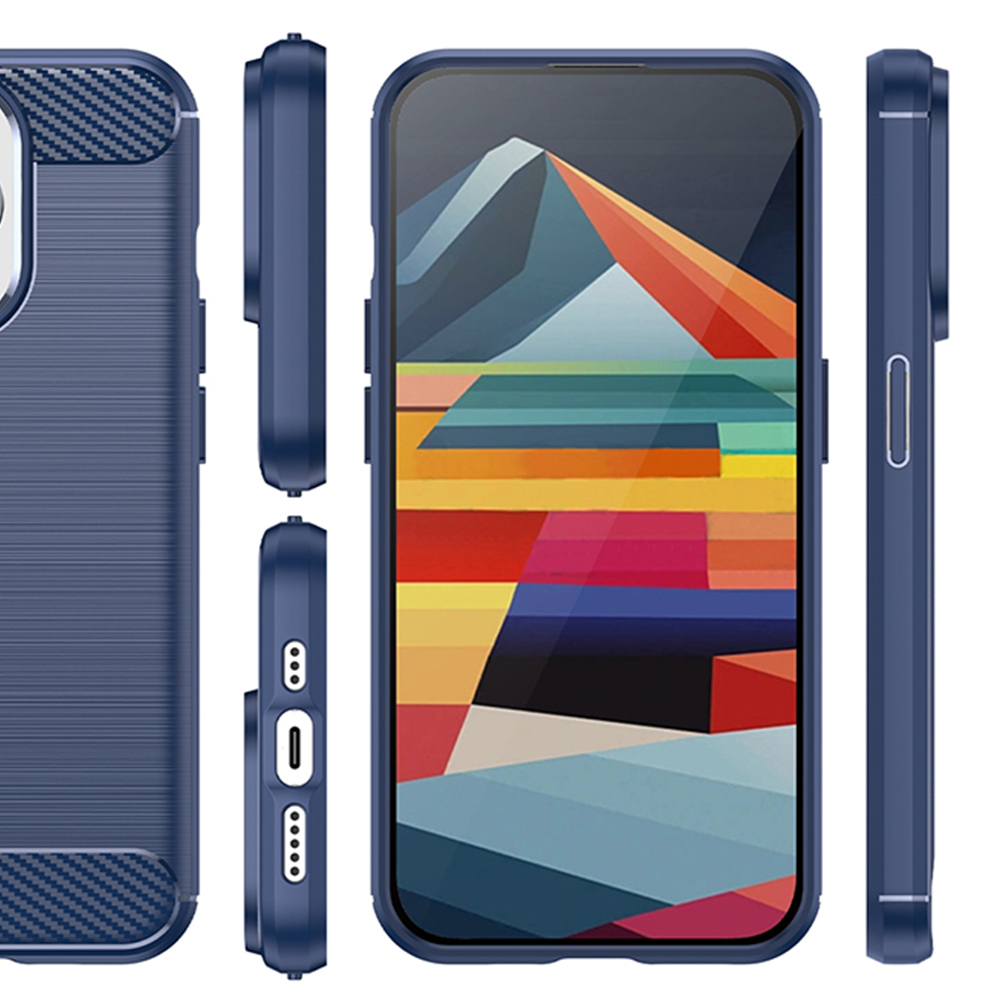 husa premium rezistenta de silicon TPU carbon