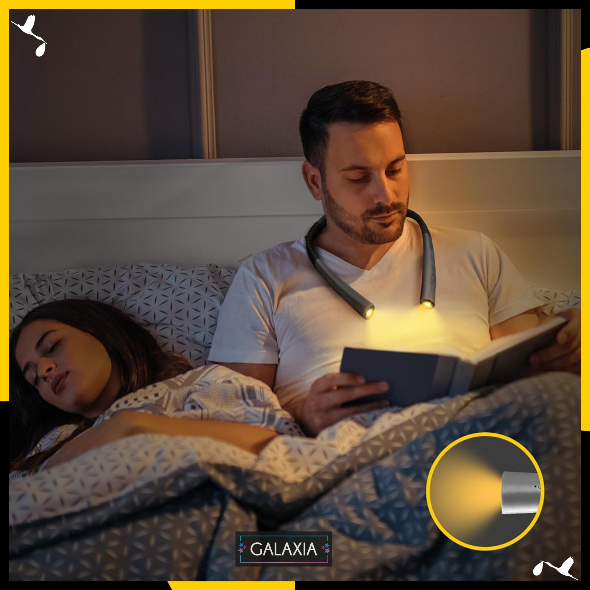 Lumina LED pentru gat pentru lectura, baterie reincarcabila