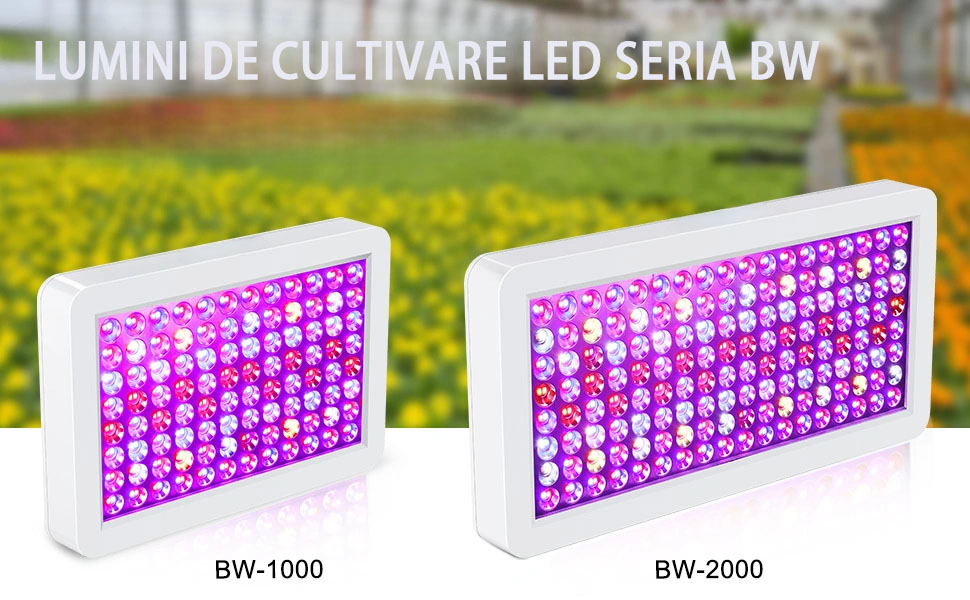 Lampa UV full spectrum pentru cresterea plantelor, Lampa de crestere cu LED-uri cu cipuri duble si cablu de 3 metri, 45W, 192 margele LED, OUYLAF, Alb 1 Unknown Image