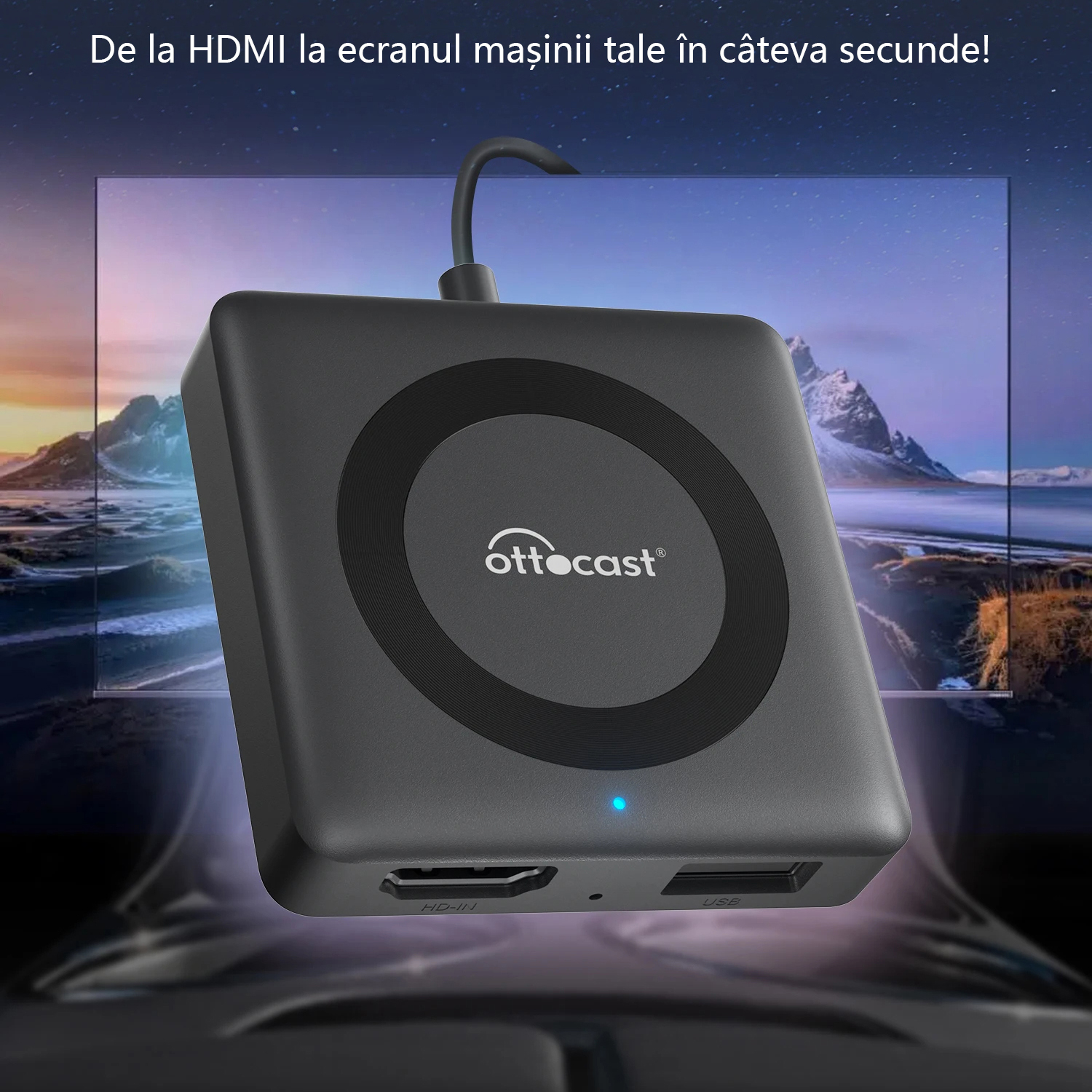Адаптер Ottocast, CA361-C4 Car TV Mate, HDMI, мултимедиен