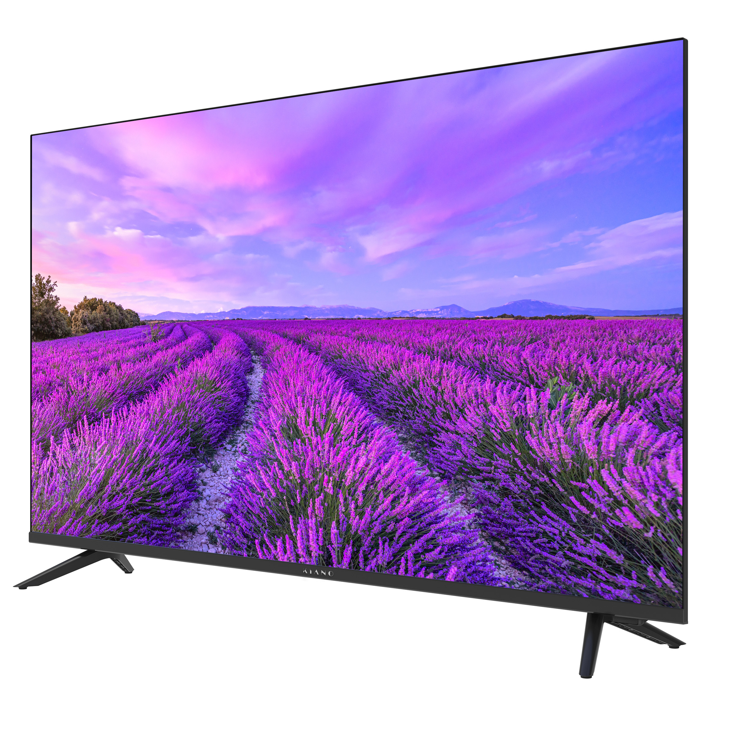 Profilul subtire al televizorului Kiano Elegance 32 inch