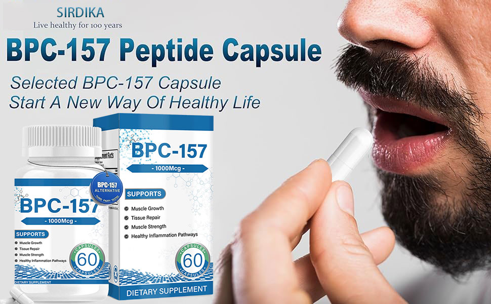 bpc 157 beneficii BPC 157 Peptide Capsule, Pentru Recuperare Musculara si Antrenament,  Accelereaza Recuperarea si Vindecarea Intestinala, Noul Compus Protector de  Reinnoire, Supliment Fara Gluten, 1000 mcg-60 Capsule