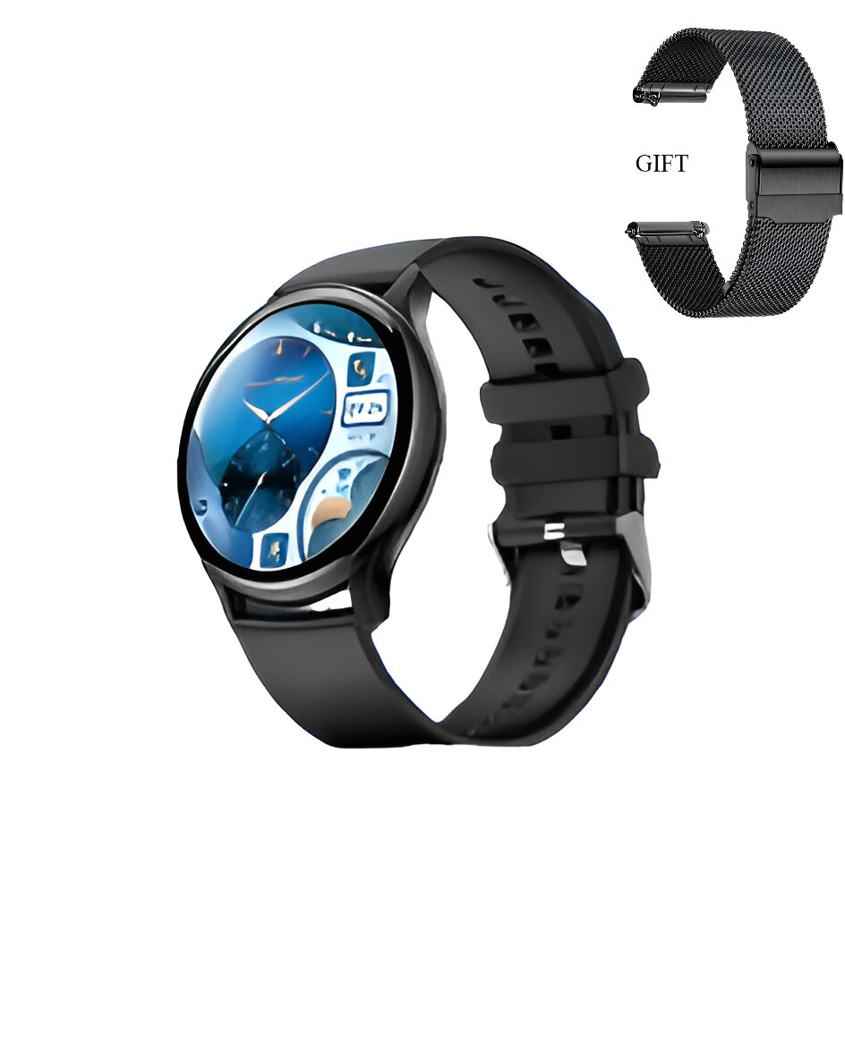 Smartwatch - Ceas Smartwatch Amoled, matcso®, Display 1.43 inch, Rezolutie 466*466 HD, Rezistent la Apa IP68, Incarcator Magnetic, Notificari Apeluri/Sms/Social Media, Monitorizare Activitati Fizice, Somn, Ritm Ca