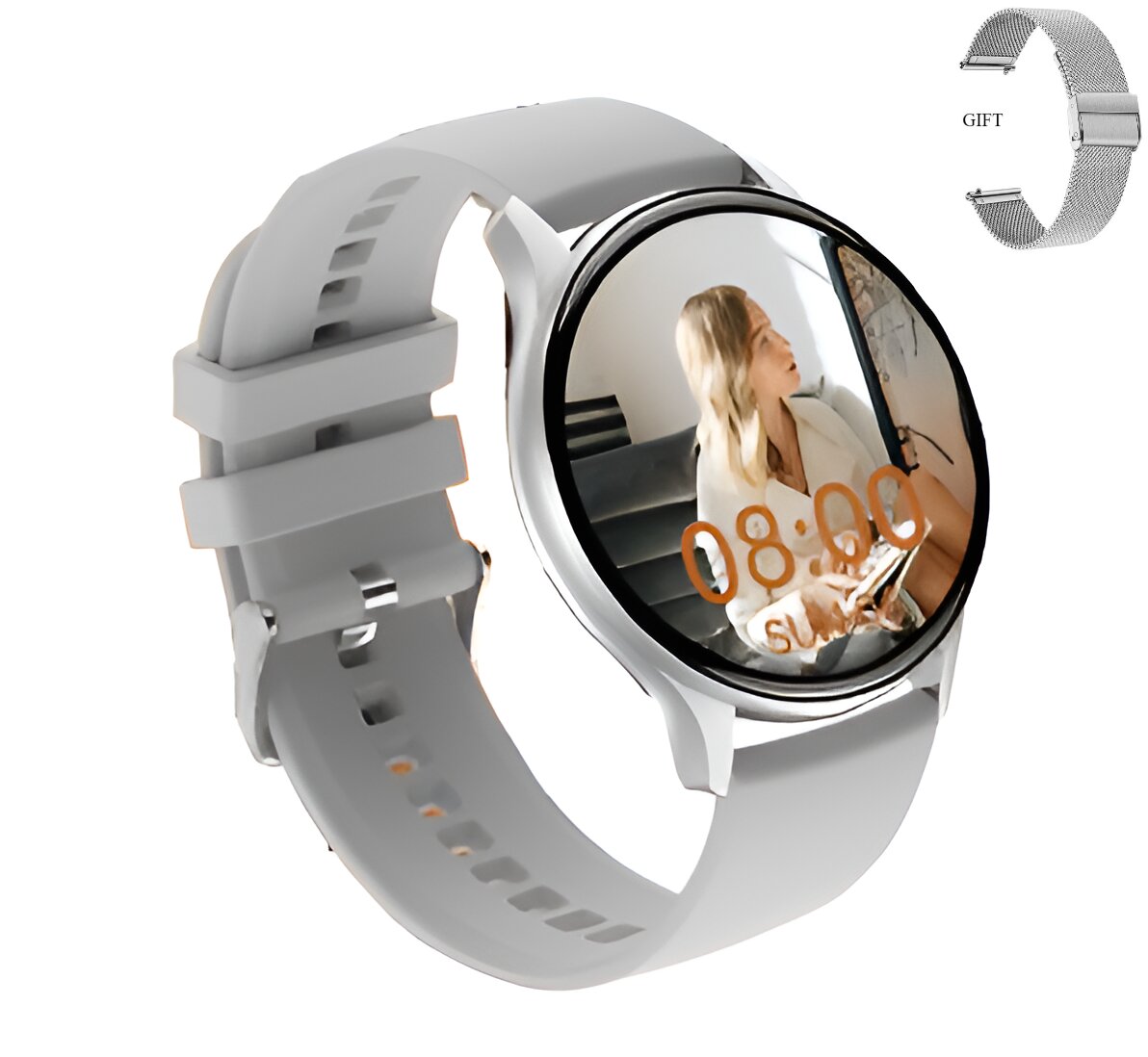 Produse EmagMarketplace - Ceas Smartwatch Amoled, matcso®, Display 1.43 inch, Rezolutie 466*466 HD, Rezistent la Apa IP68, Incarcator Magnetic, Notificari Apeluri/Sms/Social Media, Monitorizare Activitati Fizice, Somn, Ritm Ca