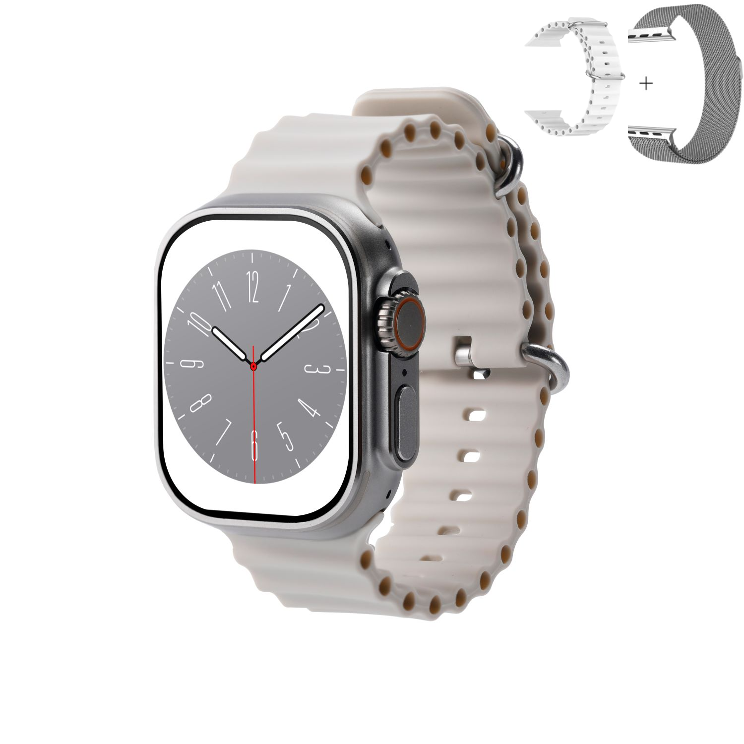 Produse EmagMarketplace - Ceas Smartwatch Amoled, matcso by CSM 4U PRODUCTS®, HW3+, RAM 128MB, ROM 128Mb+4GB, NFC, Diametru 49mm, Notificari Apeluri/Mesaje/WhatsApp/Social Media, Monitorizare Activitati Fizice, Somn, Ritm Card