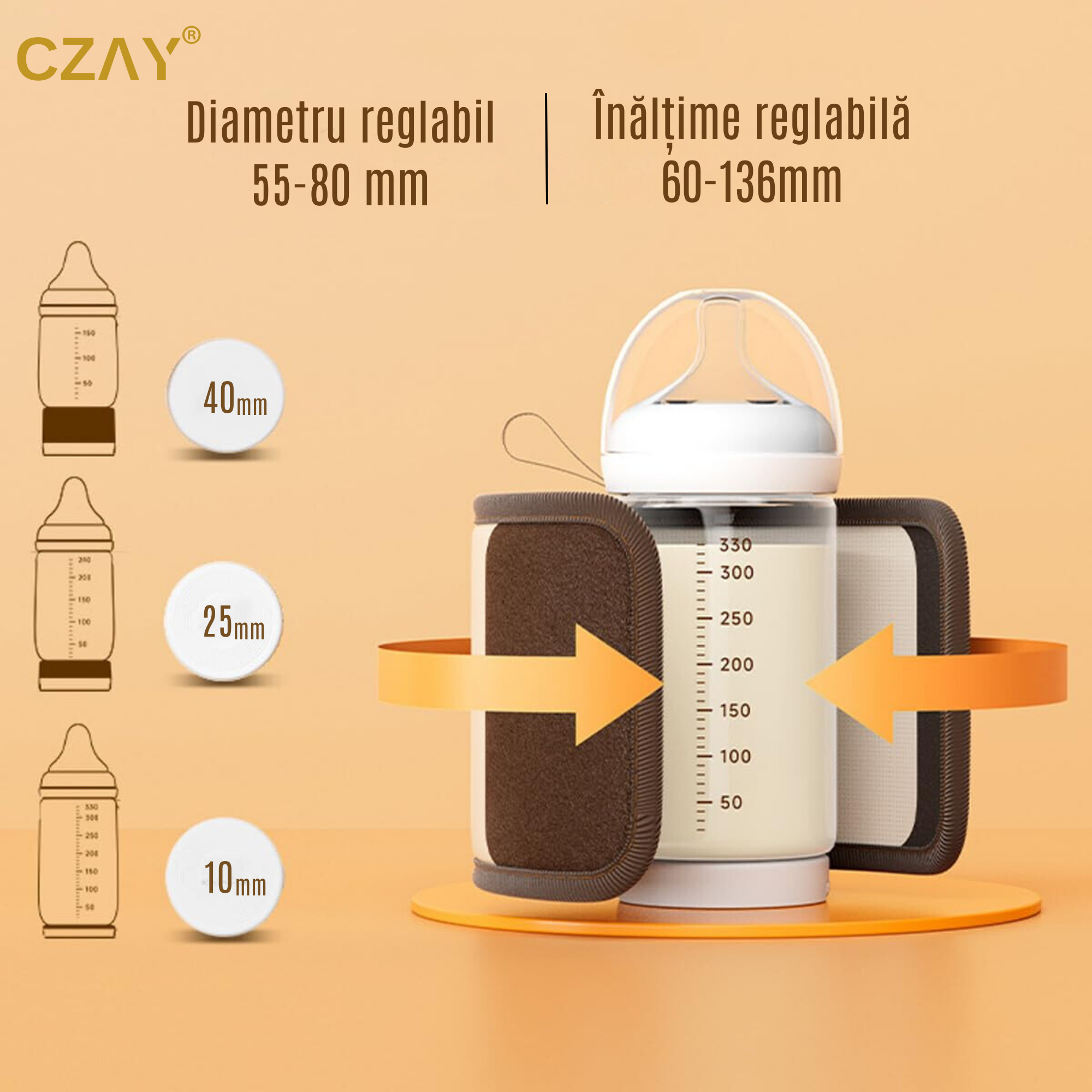 compatibil cu toate biberoanele reglabil