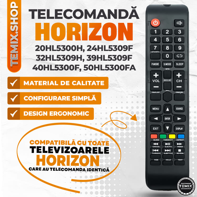 Telecomanda compatibila Horizon, 20HL5300H, 32HL5309H, 40HL5300F