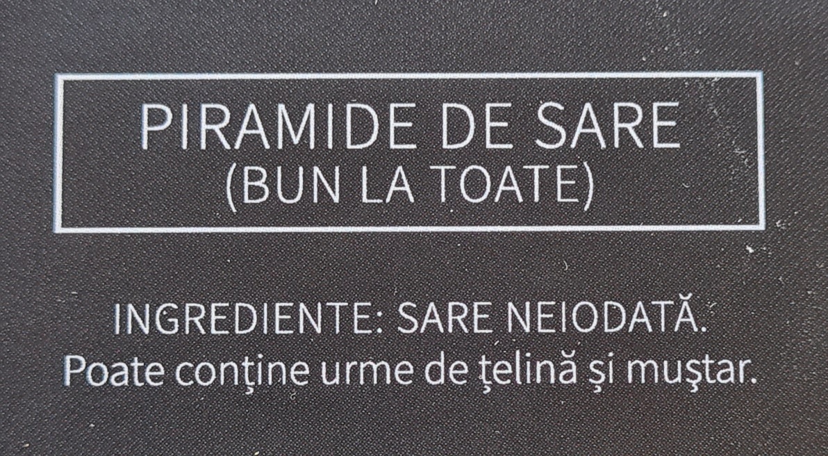 Sare de mare piramide/fulgi, Sare Smechera, Neiodata, 90g [1]