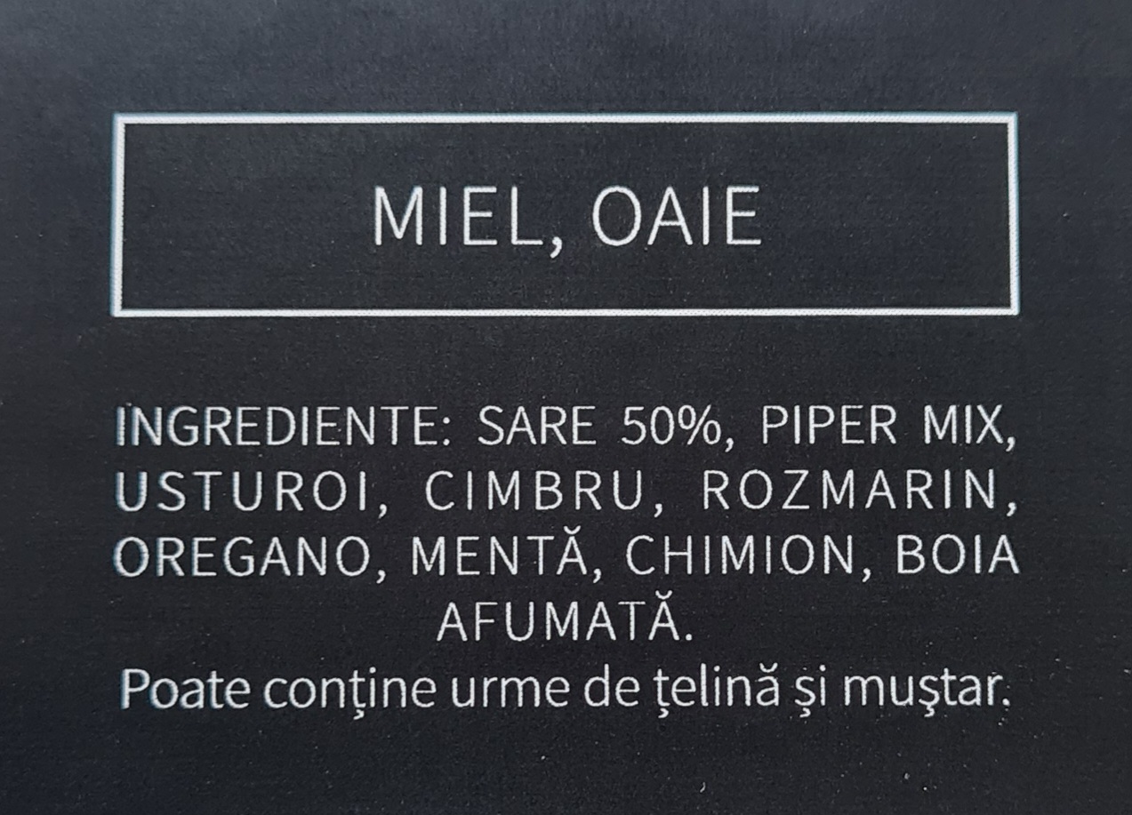 Mix de Condimente pentru carne de miel/oaie, Mielu' din Carpati, Rub, Marinada Uscata, 100g [1]