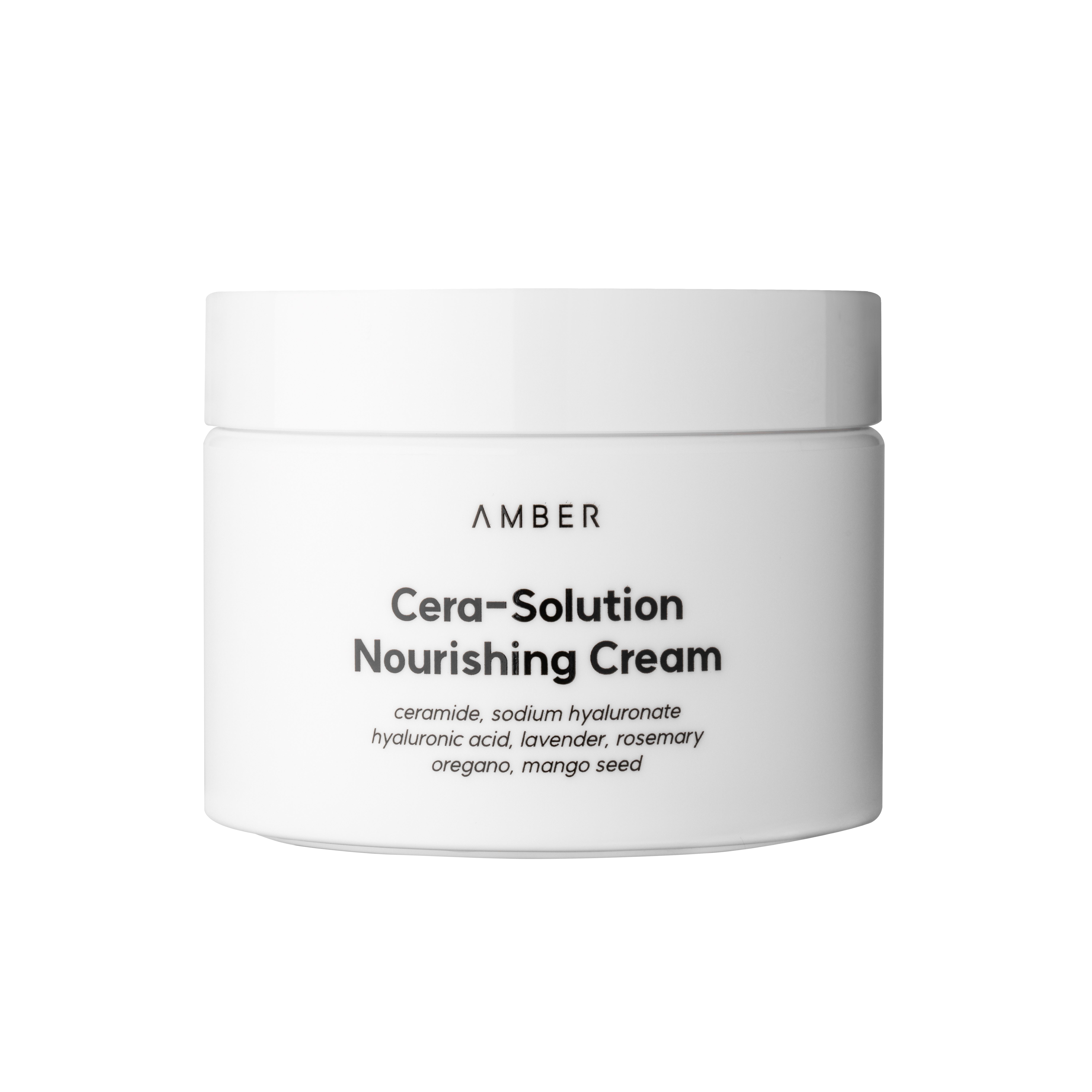 Produse de ingrijire coreene - Crema Coreeana Intens Hidratanta cu ceramide, acid hialuronic, lavanda si extras din sambure de mango, AMBER SOLUTION, Cera-Solution Nourishing Cream, K Beauty 100 ml